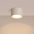 LAMPAMI - mały plafon sufitowy beżowy, lampa sufitowa beżowa, nowoczesne oczko sufitowe, plafon sufitowy beżowy, oświetlenie do kuchni sufitowe, oświetlenie na przedpokoju, lampa do garderoby MODO 1