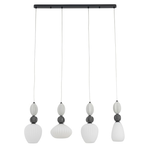 LAMPAMI - lampa sufitowa wisząca nad stół podłużna, żyrandol na listwie dekoracyjny, lampa wisząca nad stół w jadalni, lampa do salonu, lampa do kuchni nad wyspę, lampa sufitowa wisząca biżuteryjna CORALS NOWODVORSKI
