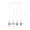 LAMPAMI - lampa sufitowa wisząca biżuteryjna CORALS NOWODVORSKI szkic