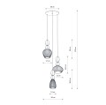 LAMPAMI - lampa wisząca do wysokiego salonu biżuteryjna CORALS NOWODVORSKI szkic