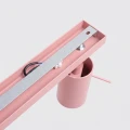 LAMPAMI - różowa lampa sufitowa na listwie plafon, lampa do pokoju dziecięcego, oświetlenie do przedszkola, kolorowa lampa sufitowa listwa plafon RING 4L różowy