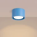 LAMPAMI - niebieska lampa sufitowa punktowa, błękitny plafon, lampa przysufitowa, niewielka lampa sufitowa dla chłopca, niebieska lampa dla dziecka, lampa plafon,lampa punktowa sufitowa plafon MODO 1 błękitny