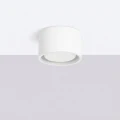 LAMPAMI - mały plafon sufitowy biały,  oświetlenie do kuchni sufitowe, oświetlenie na przedpokój, lampa do garderoby, lampa sufitowa pojedyncza punktowa oprawa sufitowa, plafon MODO 1 biały
