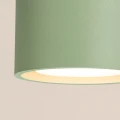 LAMPAMI - mały plafon sufitowy szałwiowy, oświetlenie do kuchni sufitowe, oświetlenie na przedpokoju, lampa przysufitowa, zielona lampa pojedyncza plafon MODO 1 szałwia