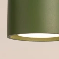 LAMPAMI - mały plafon sufitowy zielona oliwka, lampa sufitowa punktowa, oświetlenie do kuchni sufitowe, oświetlenie na przedpokoju, lampa do garderoby, lampa kolorowa sufitowa, mały plafon sufitowy okrągły MODO 1 zielona oliwka