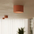 LAMPAMI - mały plafon sufitowy ochra czerwona, oświetlenie punktowe kuchnia, lampa kolorowa sufitowa, lampa przysufitowa punktowa plafon MODO 1 ochra czerwona