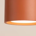 LAMPAMI - mały plafon sufitowy ochra czerwona, oświetlenie punktowe kuchnia, lampa kolorowa sufitowa, lampa przysufitowa punktowa plafon MODO 1 ochra czerwona