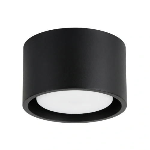 LAMPAMI - mały plafon sufitowy czarny, lampa sufitowa natynkowa, lampa plafon czarny, oświetlenie do kuchni sufitowe, nowoczesna lampa do przedpokoju punktowa, czarna lampa sufitowa pojedyncza MODO 1 czarny