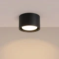 LAMPAMI - mały plafon sufitowy czarny, lampa sufitowa natynkowa, lampa plafon czarny, oświetlenie do kuchni sufitowe, nowoczesna lampa do przedpokoju punktowa, czarna lampa sufitowa pojedyncza MODO 1 czarny