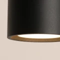 LAMPAMI - mały plafon sufitowy czarny, lampa sufitowa natynkowa, lampa plafon czarny, oświetlenie do kuchni sufitowe, nowoczesna lampa do przedpokoju punktowa, czarna lampa sufitowa pojedyncza MODO 1 czarny