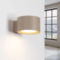 LAMPAMI - kinkiet dekoracyjny nowoczesny beżowy, beżowa lampa na ścianę, kinkiet na przedpokój, kinkiet pokojowy, kinkiet ścienny do salonu, kinkiet ścienny beżowy minimalistyczny MODO 1 taupe