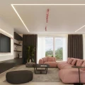 LAMPAMI - lampa kinkiet różowy regulowany spot, lampka ścienna dla dziewczynki, lampka do czytania w łóżku, oświetlenie nad łóżkiem, kinkiet ścienny, kinkiet różowy regulowany RING różowy