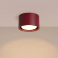 LAMPAMI - mały plafon sufitowy, lampa przysufitowa, oświetlenie do kuchni sufitowe, oświetlenie na przedpokoju, oświetlenie punktowe, plafon MODO 1 burgund sollux