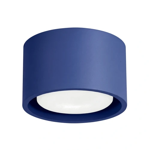 LAMPAMI - niebieska lampa sufitowa punktowa, lampa punktowa sufitowa, plafon sufitowy do przedpokoju, lampa sufitowa do pokoju dziecka, mały plafon sufitowy punktowy MODO 1 ultramaryna sollux
