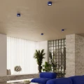 LAMPAMI - niebieska lampa sufitowa punktowa, lampa punktowa sufitowa, plafon sufitowy do przedpokoju, lampa sufitowa do pokoju dziecka, mały plafon sufitowy punktowy MODO 1 ultramaryna sollux