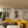 LAMPAMI - żółta lampa sufitowa, mały plafon, lampa sufitowa do pokoju dziecka, niewielka lampa sufitowa punktowa, lampa przysufitowa pojedyncza MODO 1 żółty sollux
