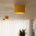 LAMPAMI - żółta lampa sufitowa, mały plafon, lampa sufitowa do pokoju dziecka, niewielka lampa sufitowa punktowa, lampa przysufitowa pojedyncza MODO 1 żółty sollux