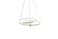LAMPAMI - żyrandol led do pokoju dziennego, żyrandol ledowy do salonu dający dużo światła, lampa wisząca nad stół w jadalni, lampa na korytarz, lampa do salonu SANTA lampa wisząca złoty 32W LED