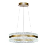 Żyrandol ledowy do salonu z kryształkami złoty 120 cm 35W LED 3000, 4500, 6500K CASTILLO 60