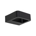 LAMPAMI - kinkiet led zewnętrzny czarny, lampa zewnętrzna, lampa natynkowa, czarny kinkiet led zewnętrzny ARIUS BLACK IP54