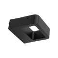 LAMPAMI - kinkiet led zewnętrzny czarny, lampa zewnętrzna, lampa natynkowa, czarny kinkiet led zewnętrzny ARIUS BLACK IP54