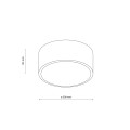 LAMPAMI - lampa sufitowa plafon łazienkowy LIVO CHROM S IP54 szkic