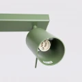 LAMPAMI - zielona lampa sufitowa potrójna regulowana, plafon sufitowy, lampa sufitowa listwa, oświetlenie do kuchni sufitowe, oświetlenie do przedpokoju sufitowe, lampa sufitowa do pokoju dziecka, lampa sufitowa natynkowa RING 3L