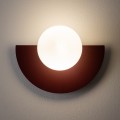 LAMPAMI - kinkiet ścienny nowoczesny klosz biała kula, lampa na korytarz, kinkiet dekoracyjny nowoczesny, pomysł na oświetlenie korytarza, kinkiet ścienny SATURN S NOWODVORSKI