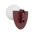 LAMPAMI - kinkiet ścienny nowoczesny klosz biała kula, lampa na korytarz, kinkiet dekoracyjny nowoczesny, pomysł na oświetlenie korytarza, kinkiet ścienny SATURN S NOWODVORSKI