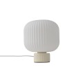 LAMPAMI - lampka stojąca do salonu, lampa modern classic, lampka nocna do sypialni stojąca, lampa do salonu na komodę, lampa stojąca do pokoju dziennego, lampa stołowa beżowa AURORA NOWODVORSKI
