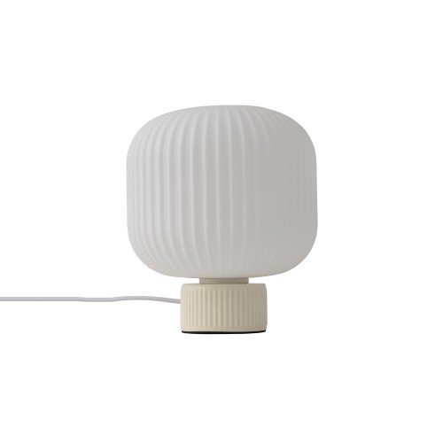 LAMPAMI - lampka stojąca do salonu, lampa modern classic, lampka nocna do sypialni stojąca, lampa do salonu na komodę, lampa stojąca do pokoju dziennego, lampa stołowa beżowa AURORA NOWODVORSKI