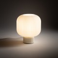 LAMPAMI - lampka stojąca do salonu, lampa modern classic, lampka nocna do sypialni stojąca, lampa do salonu na komodę, lampa stojąca do pokoju dziennego, lampa stołowa beżowa AURORA NOWODVORSKI