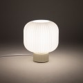 LAMPAMI - lampka stojąca do salonu, lampa modern classic, lampka nocna do sypialni stojąca, lampa do salonu na komodę, lampa stojąca do pokoju dziennego, lampa stołowa beżowa AURORA NOWODVORSKI