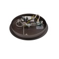 LAMPAMI - lampa do salonu ledowa potrójna, lampa wisząca nad stół w jadalni, lampa do jadalni, lampa do salonu, żyrandol ledowy nowoczesny potrójny LUNARI LED NOWODVORSKI