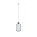 LAMPAMI - lampa sufitowa wisząca AURORA A NOWODVORSKI szkic