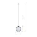 LAMPAMI - lampa sufitowa wisząca AURORA NOWODVORSKI szkic