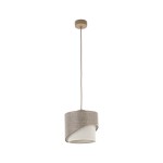 Lampa sufitowa wisząca beżowa 160 cm 1xE27 ELBRUS LINEN 200