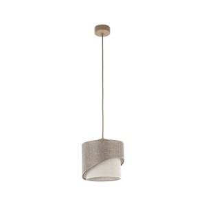 Lampa sufitowa wisząca beżowa 160 cm 1xE27 ELBRUS LINEN 200