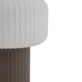 LAMPAMI - lampka nocna stojąca szkło ryflowane, lampa nocna stojąca, lampka nocna do sypialni stojąca, lampa do salonu na komodę, lampa modern classic, lampka stojąca TIKA NOWODVORSKI