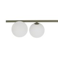 LAMPAMI - podłużna lampa sufitowa wielopunktowa, klosze białe kule, lampa przysufitowa, lampa kule, lampa na korytarz, lampa sufitowa do kuchni, lampa na przedpokój, lampa do salonu IMELO OLIVE