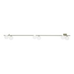 Podłużna lampa sufitowa wielopunktowa klosze białe kule 6xG9 IMELO OLIVE 