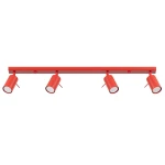 Czerwona lampa sufitowa ruchoma plafon sufitowy 4xGU10 RING 4L czerwony 