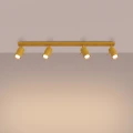 LAMPAMI - żółta lampa sufitowa ruchoma plafon sufitowy żółty, lampa sufitowa do pokoju dziecka, lampa młodzieżowa sufitowa, żółta lampa do pokoju, lampa do przedpokoju RING 4L sollux żółty