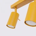 LAMPAMI - żółta lampa sufitowa ruchoma plafon sufitowy żółty, lampa sufitowa do pokoju dziecka, lampa młodzieżowa sufitowa, żółta lampa do pokoju, lampa do przedpokoju RING 4L sollux żółty