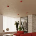 LAMPAMI - czerwona lampa sufitowa, lampa przysufitowa, oświetlenie punktowe, oświetlenie nad kanapą w salonie, oświetlenie do przedpokoju, lampa młodzieżowa sufitowa, lampa sufitowa dla dziecka MODO 1 sollux