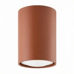 Lampa sufitowa pojedyncza punktowa tuba sufitowa 1xGU10 plafon LAGOS 10 ochra czerwona