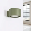 LAMPAMI - kinkiet ścienny nowoczesny, lampa do salonu, nowoczesny kinkiet na klatkę schodową, kinkiet nad łóżko, minimalistyczny kinkiet ścienny, lampa na ścianę MODO 1 zielona oliwka sollux