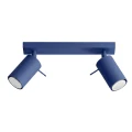 LAMPAMI - niebieska lampa sufitowa ruchoma, oświetlenie w kuchni sufitowe, oświetlenie na przedpokój, oświetlenie korytarza w domu, lampa sufitowa niebieska, lampa do pokoju młodzieżowego  RING 2 sollux