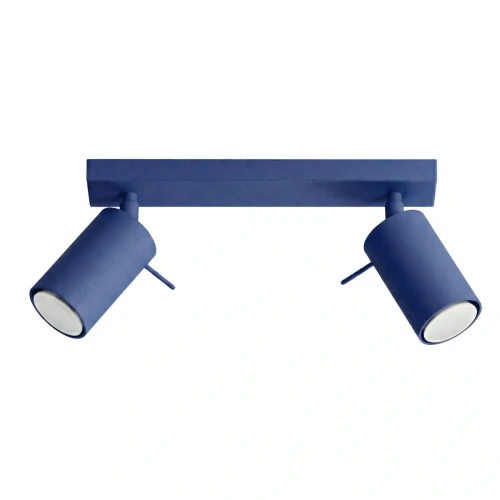 LAMPAMI - niebieska lampa sufitowa ruchoma, oświetlenie w kuchni sufitowe, oświetlenie na przedpokój, oświetlenie korytarza w domu, lampa sufitowa niebieska, lampa do pokoju młodzieżowego  RING 2 sollux