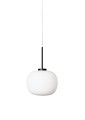 LAMPAMI - pojedyncza lampa wisząca kula biała, stylowa lampa do salonu, biała lampa wisząca do sypialni przy łóżku, lampa do jadalni nad stół, lampa do pokoju, lampa sufitowa wisząca Jukon